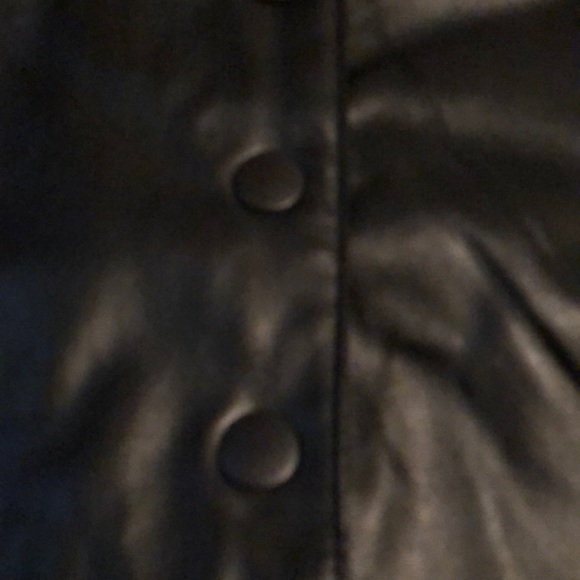Leather Black Skirt - Picture 3 of 4